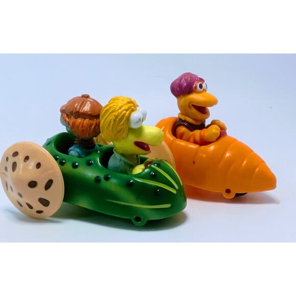 1988 McDonald's Fraggle Rock Wembley Boober Pickle Gobo Carrot Cars Toys - Picture 1 of 7